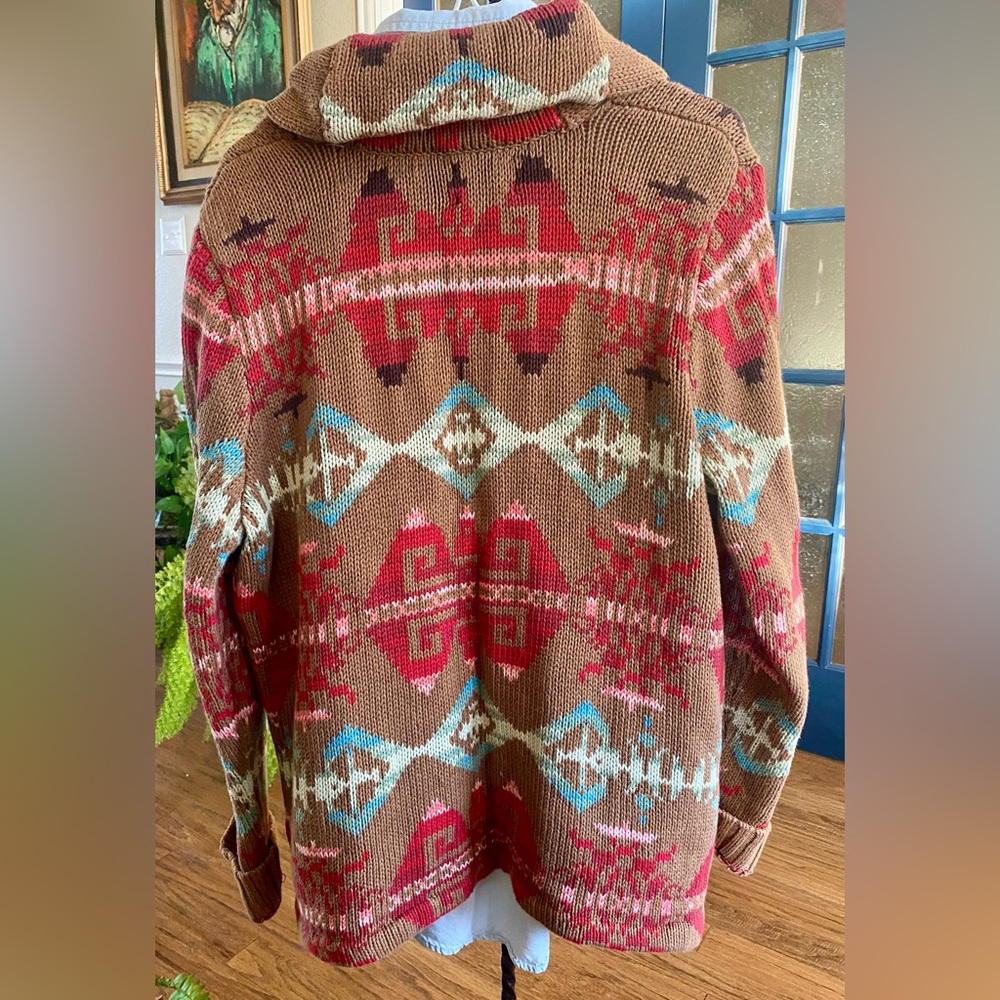 Ralph Lauren American Living Aztec Cardigan - Picture 2 of 3